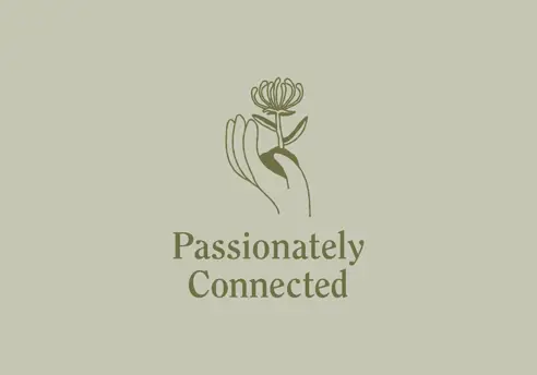 Illustration of a hand holding a native flower