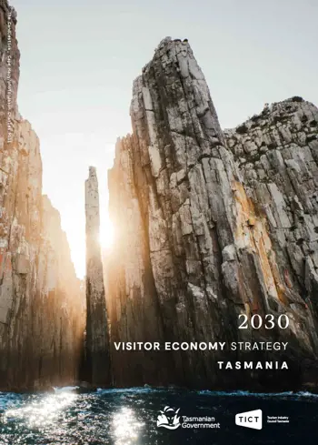 Cover of the 2030 Visitor Economy Strategy Tasmania