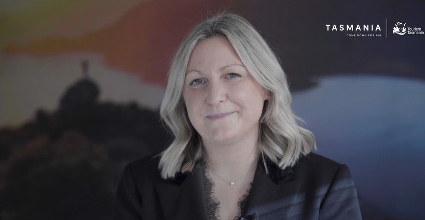 Tourism Tasmania CEO Sarah Kingston Clark featured in the Corporate Plan 2023 to 2026 video
