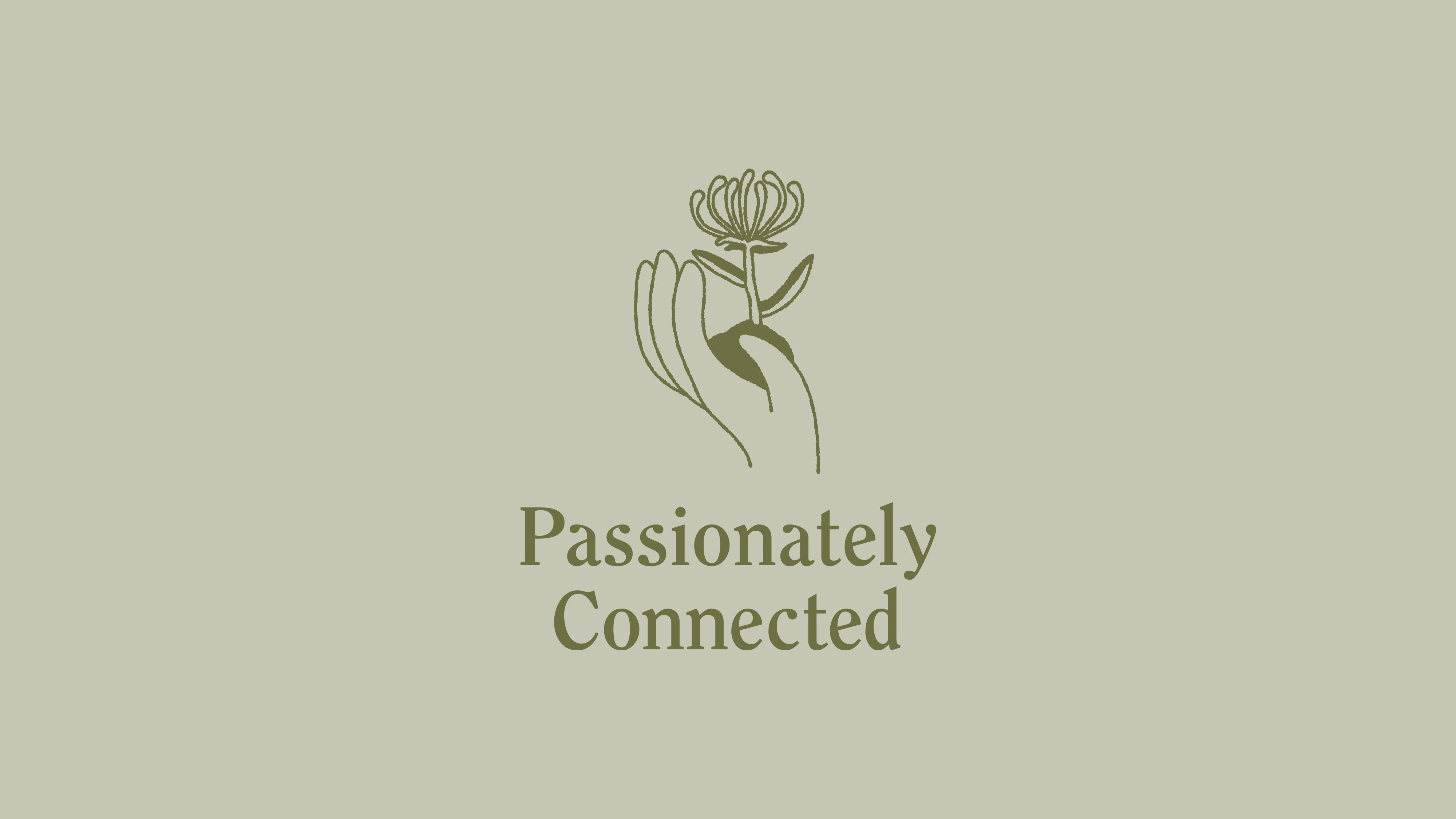 Illustration of a hand holding a native flower