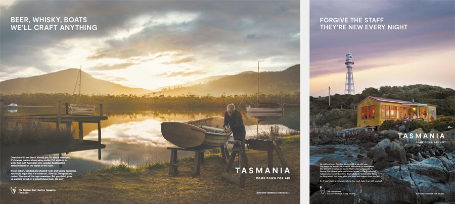 tourism tasmania advertising campaign
