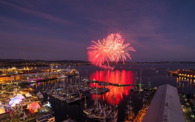New Years Eve in Hobart Fireworks